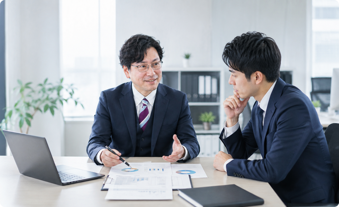 会社担当者との対面面談